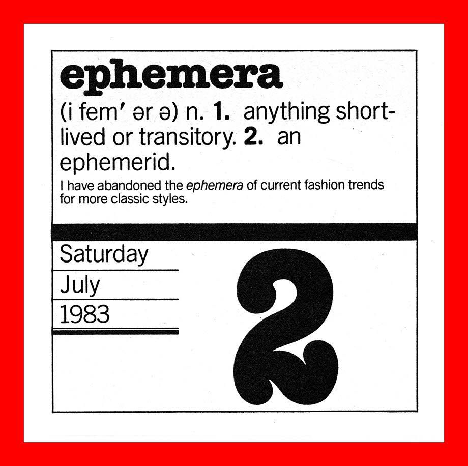 What is Ephemera?