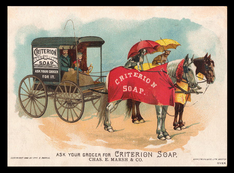 Trade Cards featuring Delivery Wagons - Criterion Soap