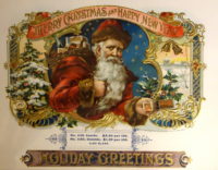 Christmas Ephemera | 1890s Chromolithograph Cigar Labels