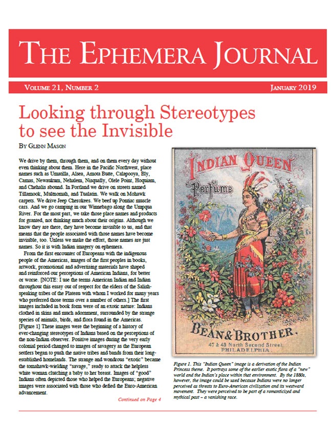 The Ephemera Journal - January 2019