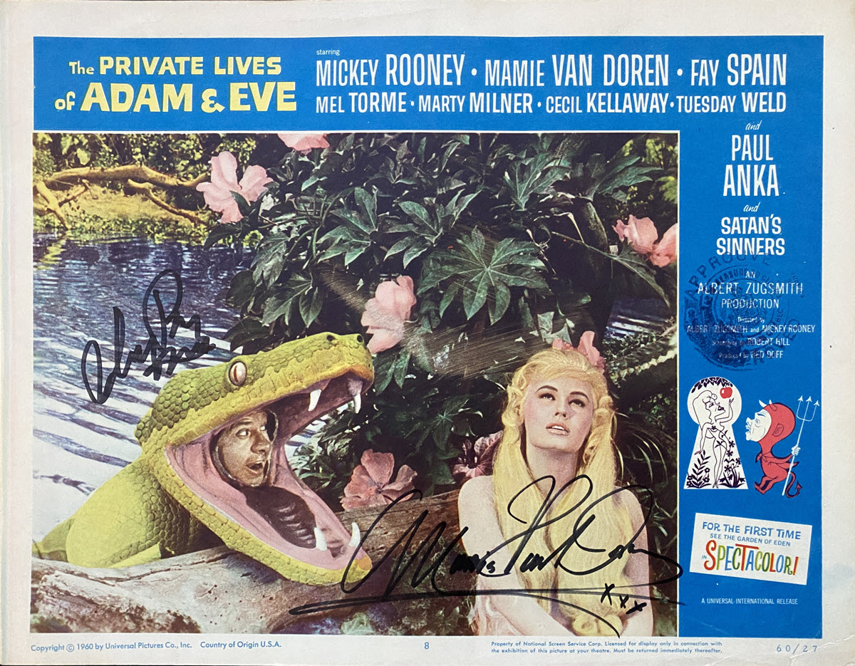 Lobby card from “The Private Lives of Adam and Eve”