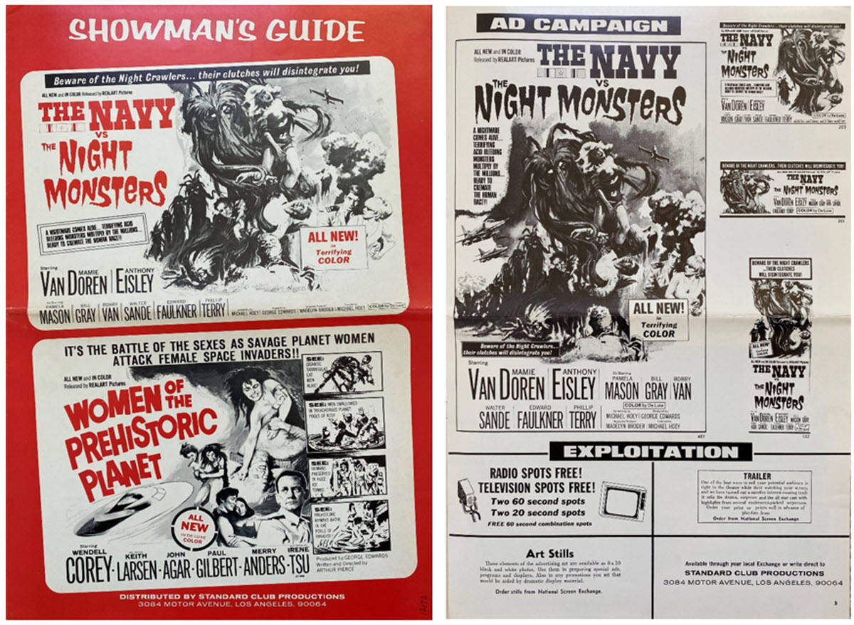 Pressbook for two Van Doren films 